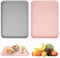 2 Piezas Bandeja Plastico Rectangular, Bandejas para Comida Rápida, Bandeja Antideslizante, Bandejas Comida Plastico, Bandejas de Plástico Duro, para Cocina, Cafetería, 29 x 21 cm