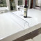 Kristallklare 1 mm abwischbare Tischdecke, 40 x 55 cm, individuelle Größe, waschbar, knitterfrei, schmutzabweisend, Kunststoffplatte für Glas-Tischsets, ideal für Hochzeit, Party, Empfang, Esszimmer,