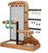 Vehoukli 3 Etagen Schmuckständer Schmuckhalter aus Holz, Abnehmbare Armband Halterung kettenständer für Halsketten, Ohrring Ohrstecker Ketten Ringe Schmuck Organizer Jewelry Ständer Armbänder Display