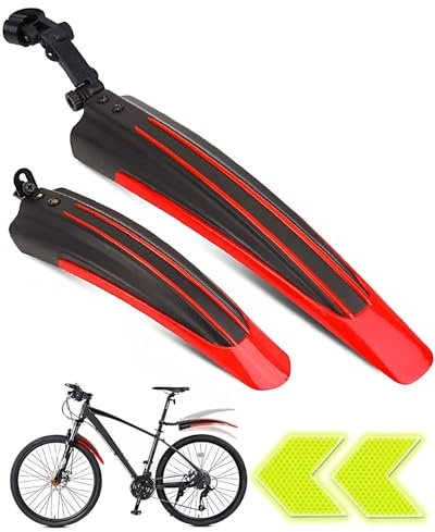 VeloGo Fahrrad Schutzbleche Set - Vorder- und Hinterrad Schutzblech für Mountainbike und Rennrad, Einstellbare Winkel, Einfache Installation, Geeignet für 20-26 Zoll Fahrräder