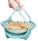 Basket a vapore in silicone, vaporiera di verdure, in silicone, vaporiera in silicone, cestello per cottura a vapore multiuso lavabile in lavastoviglie con piedi forti, per pentola a