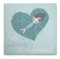 A.S. Création Leinwandbild Meerjungfrau Kinderzimmer - Wandbild in Blau, Grün - 40 x 40 cm - DD129406