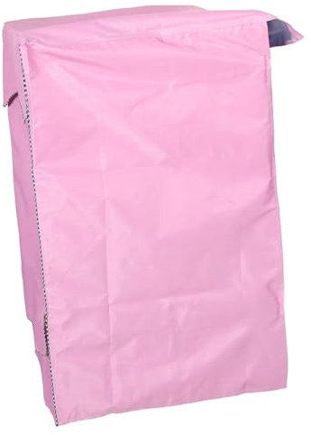 Uonlytech Housse De Protection Étanche Et Antipoussière Pour Machine à Laver Et Sèche-linge Chargement Frontal Couverture Complète Rose