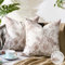 Kissenbezug 40X40 Sofakissen Kissenhülle Rosa Und Weiße Blumen 2er Set Vintage Blume Kissenbezüge Wasserdicht Doppelseitiges Muster Deko Kissen für Terrasse Sofa Schlafzimmer Indoor Outdoor Party