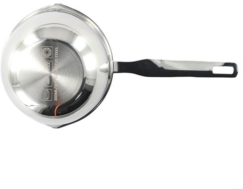 Elegante y funcional olla de leche pequeña de acero inoxidable 304, perfecta para uso diario (300 ml)