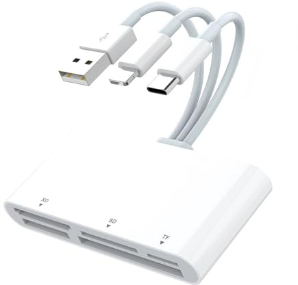 Nicear 5 In 3 SD Kartenleser Speicherkartenleser Für iPhone iPad Kamera Android PC Für SD XD CF TF MS Karten