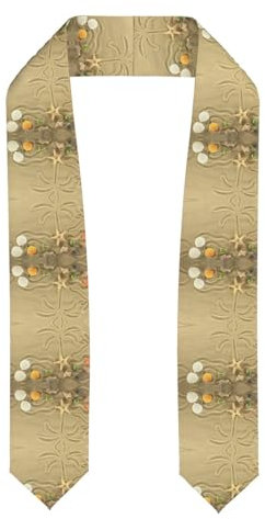 GXUNGT Starfish With Palm Trees Print Elegant Ceremonial Belts,Personalized Stoles,Honor Belts And Dress Accessories