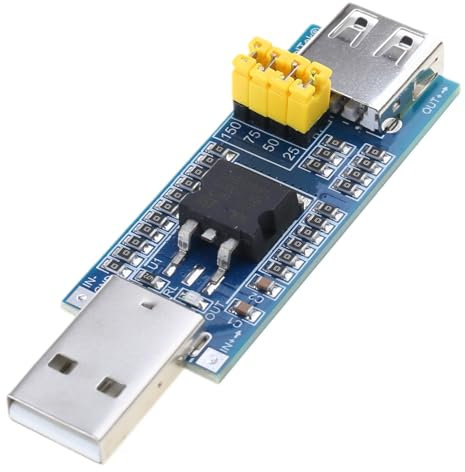 USB 5V Power Charging Simulated Load Sleep and Shutdown Module for Low Current Devices with LED Iight