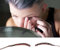 PUNELE LED Faux Cils Lumineux pour la Fête, les, les Boîtes de Nuit, L'Halloween, L'élégant, Léger, Fiable illuminé de Faux Cils Lumineux Kit avec Fibre Artificielle, Pinces à Cheveux (Rouge)