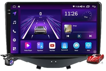 M6 plus3,Android 15.0 Autoradio Stereo Navi mit 4G 5G WiFi Carplay Android Auto für Aygo/108/C1 2014-2021 Sat GPS Navigation 9 Zoll MP5 Multimedia Video Player FM BT Receiver
