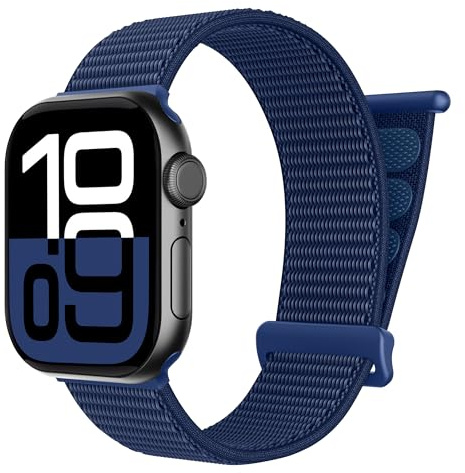 Olgary Cinturino Sportivo Compatibile con Apple Watch 44mm 45mm 46mm 49mm 42mm 40mm 38mm Donne Uomo, Soft Nylon Traspirante Regolabile Cinturini per iWatch Series 11 10 9 8 7 6 5 4 Ultra SE 3 2 1