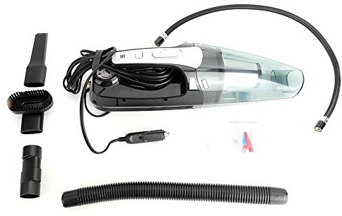 Zonizforceal Aspirateur de Voiture sans Fil Portable 12 V 2 en 1, Pompe à air, aspirateur à Double Usage Humide et Sec avec Une Puissance d’Aspiration de 4000 Pa pour la Voiture, la Maison, Le