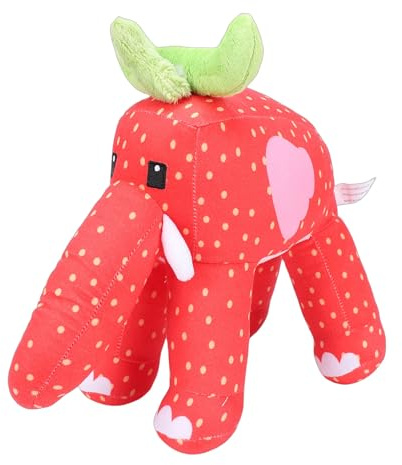 Omquot Game Fans Adorable Figura de Peluche Coleccionable para Niños, Niñas y Adultos, Juguete de Peluche Súper Suave para Abrazar, Adecuado para Escritorio o Mochila (Elefante)