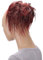 CAISHA Jumbo Haarteil Haargummi Dutt Flora Hochsteckfrisuren Brautfrisuren Natürlich Gewellt Unordentlich DM17cm Rot Mix G9F