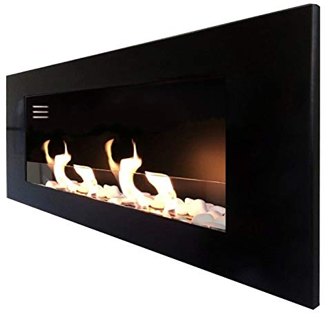 Kaminbau Mierzwa - Chimenea de etanol modelo TCP, incluye juego de piedras decorativas, latas de combustible, cristal de seguridad y extintor de acero inoxidable, color a elegir