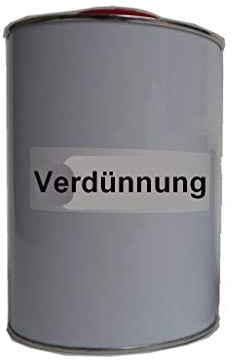 Lackpoint Thinner for 2K Paints, Polyurethane (PU), Glossy, Paint Thinner, Wood Varnish, Varnish, for Wood, Metal, 500 ml, 1000 ml, 1 L (1 Litre)