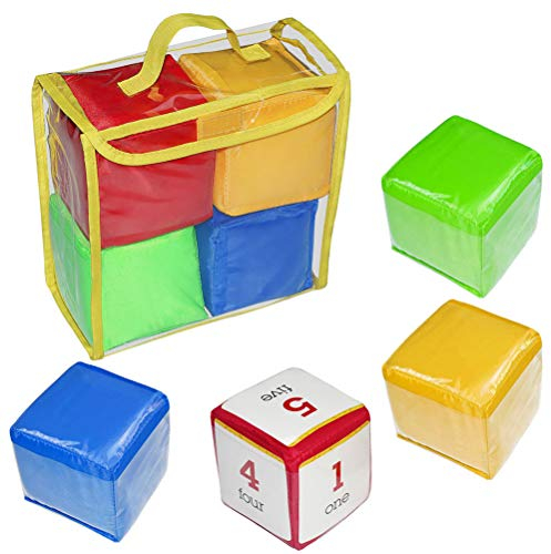 Akemaio DIY Bildung Würfel Spielen Kinder Bunte Einstecktücher Photo Pocket Foam Stacking Blocks Lernspielzeug