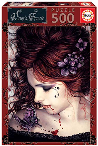 Educa 19008, Butterfly, 500 Teile Puzzle für Erwachsene und Kinder ab 10 Jahren, Fantasy, Victoria Francés