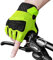 INBIKE Fahrradhandschuhe Herren Halbfinger MTB Handschuhe Mountainbike Sommer Kurz Rennrad Fahrrad Radhandschuhe Fingerlos Bekleidung Männer Damen Grün M