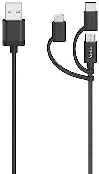 200617 3in1 Micro-USB-K, 480 Mbit/s, 0,75m - Schwarz
