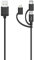 200617 3in1 Micro-USB-K, 480 Mbit/s, 0,75m - Schwarz