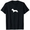 Dackel Rauhaardackel Jagdhund Silhouette T-Shirt