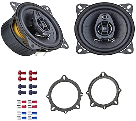 Ground Zero Auto Lautsprecher Boxen GZIF 4.0 200 Watt 10 cm 2 Wege Koax passend für BMW X1 E84 ab 2009 Türen vorne