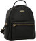 Gusti Rucksack Leder - Wendy Damen Cityrucksack Lederrucksack Daypack Tagesrucksack klein Leder Schwarz