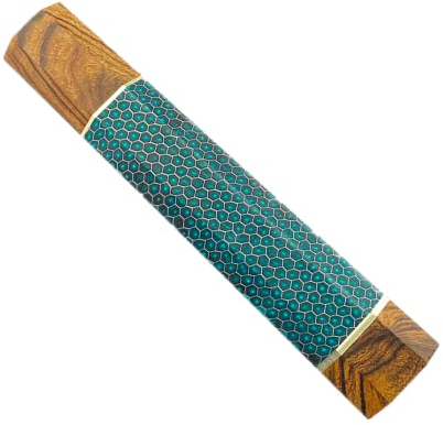 Aibote Bienenwabe Resin Messergriff Wüsteneisenholz im japanischen Stil achteckige Griffe Material Messerherstellungswerkzeug für Küchenchef Fischfiletmesser Outdoormesser (9)