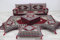 Einzelsofa-Set im Vintage-Stil, arabisches Sofa-Set, Bodenkissen, arabisches Sitzsofa, Rückenlehnenkissen, marokkanische Sofas, arabisches Jalsa (Sofa + Ottomane + Kissen)