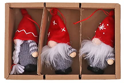 Handgemachte Mini Weihnachten Puppe Weihnachten Puppe Mini Handgemachte Figuren Weihnachten Deko Wichtel Süß Schwedische Wichtel Figuren Weihnachtsfigur Urlaub Weihnachtsdekoration (A, One Size)