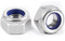 DIN985 10 Stück Sechskantmuttern M10, Leryati Sicherungsmuttern Edelstahl Standard A2 V2A M10 Mutter, Selbstsichernde Muttern Stoppmutter, Sechskant Edelstahlmutter Stoppmuttern Kontermuttern Set