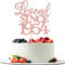 Xsstarmi 1 Pack Glitter Legend Since 1955 Cake Topper Seventy Cheers to 70 Years Old Cake Pick for Funny 70 Happy 70th Birthday Wedding Anniversary Party Cake Decorations Rose Gold