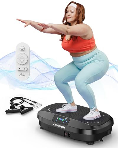 FLYBIRD Vibration Plate, Whole Body Workout Vibration Plate Exercise Machine for Bone Density Building & Lymphatic Drainage