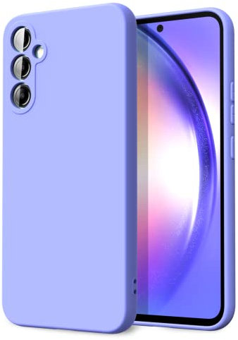 Byvuwiay Cover per Samsung Galaxy A54 5G, Morbida Silicone Liquida TPU Protettivo Ultra Slim Custodia Antiurto, Custodia Compatibile con Samsung Galaxy A54 5G - Viola