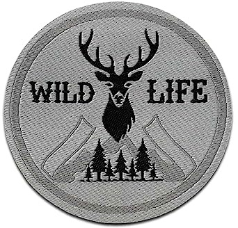 Mono-Quick Wild Life Etikett - Aufnäher, Bügelbild, Aufbügler, Applikationen, Patches, Flicken, zum aufbügeln, Größe: 0 x 0 cm