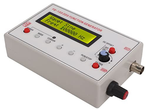 Generador de Forma de Onda Cuadrada, Generador de Señal de 1 Hz a 500 KHz Generador de Señal Funcional DDS Forma de Onda Sinusoidal, Cuadrada, de Diente de Sierra, Generadores de