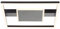 Brilliant LED Deckenleuchte Reno 37 x 37 cm, 3500 lm, 3000 K, Sternenglanz, schwarz