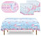 WERNNSAI Dinosaurier Partyzubehör Set - Aquarell Dinosaurier Teller Servietten und Tischdecken Set für Kinder Jungen Geburtstagsparty Dekorationen Geschirrset Für 16 Gäste 33 Stück