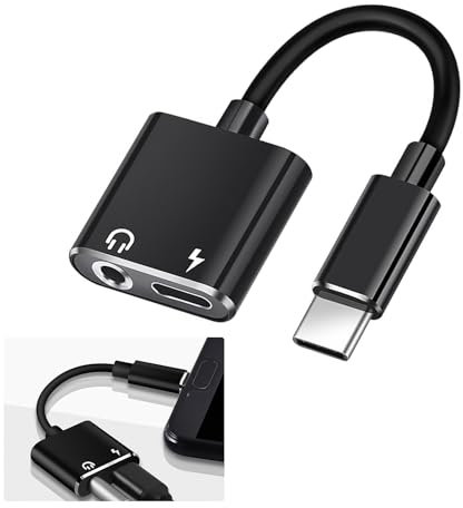 Lightning to 3.5mm Splitter Dongle Charger Cord iPhone AUX Adapter for Headphone Jack Cable Apple MFI Certified Audio Earbud Power Charge Converter for iPhone 14 13 12 11 Pro Max 8 Plus XR SE iPad