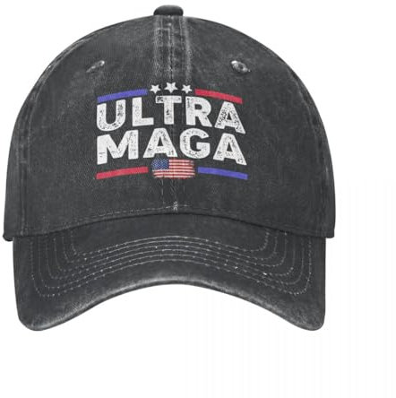 RDCGRS Baseballkappe Ultra MAGA Männer Frauen 2024 Präsidentschaftswahl Distressed Washed Cap Vintage Verstellbare Passform Sun Cap Outdoor Sport Geschenk