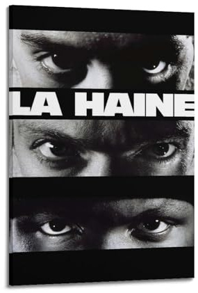 HAYGTRE La Haine Poster, Raumdekoration, künstlerisches Poster für Zimmer, ästhetische Leinwand, Wandkunst, Schlafzimmerdekoration, 30 x 45 cm, Rahmenstil