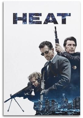 CHxdxge Heat 1995 Movie Art Poster Poster Dekorative Malerei Leinwand Wandkunst Wohnzimmer Poster Schlafzimmer Malerei,Wandkunst Bilddruck Moderne Familienzimmer Dekor 08x12inch(20x30cm)
