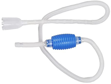Tomvorks Aquarium-Siphon, Manuell, Einfach zu Bedienen, Wasserwechsler für Aquarien, Entwässerung, Wassereinspritzung, Absaugen von Fischkot