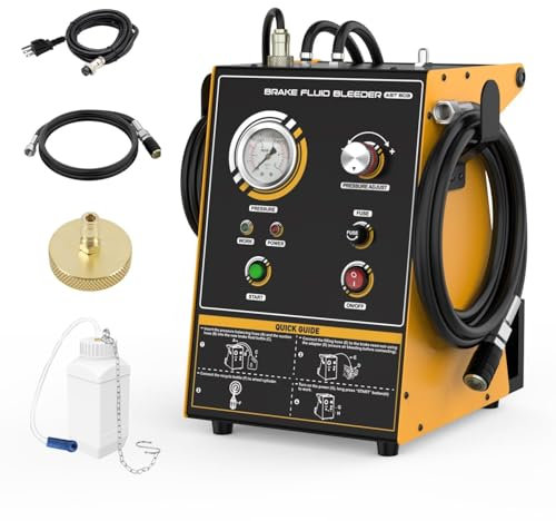 LUTIFIX Kit de Purga de Frenos automático AST603, máquina de Purga de líquido de Frenos de 220 V, reemplazo de un botón de Pulso, monitoreo Inteligente del Nivel de líquido