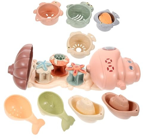 VICASKY Baby-badespielzeug Wasserfall 1 Set Badespielzeug Wasserwagen Tier-wasserwagen-Spielzeug Wasserleck-Design Zum Spielen