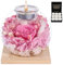 Rose Eternelle, Cadeaux d'anniversaire pour Femmes, Vraies Roses Eternelles avec Couvercle en Verre, Cadeaux pour Femmes, Sœurs, Petites Amies pour Anniversaire, Thanksgiving, Noël (Rose)