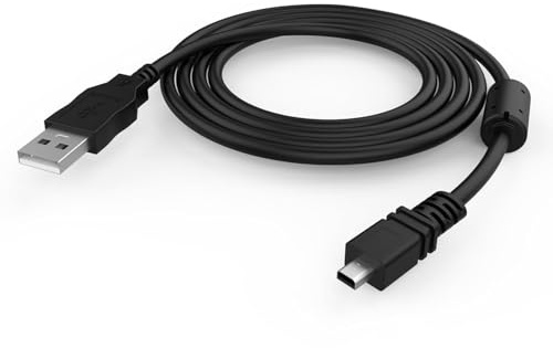 USB-Digitalkamera-Ladekabel mit Magnetring - Datenübertragungskabel für Sony Cyber-Shot DSC-H200, DSC-W370/W800/W810/W830/W730/W710/W330 und weitere Modelle (2m)