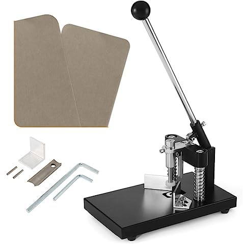 Eckenrunder-Stanzschneider, Hochleistungs-Papierschneidewerkzeug mit 2 Stanzformen R6 R10, max. 1,2 Zoll Schnittstärke für Visitenkarten und Laminate