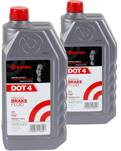 Brembo 2x L 04 010 Bremsflüssigkeit (2 L) | 2x 1L L 04 010, Bremsflüssigkeit